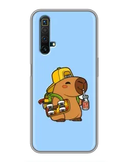 Чехол для Realme X50 с картинкой «Капибара на скейте» Чехол для Realme X50 с картинкой «Капибара на скейте»