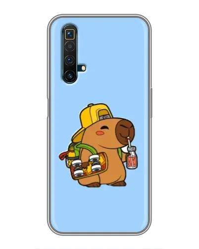 Чехол для Realme X50 с картинкой «Капибара на скейте» Чехол для Realme X50 с картинкой «Капибара на скейте»