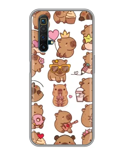Чехол для Realme X50 с картинкой «Стикерпак с капибарами» Чехол для Realme X50 с картинкой «Стикерпак с капибарами»