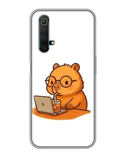 Чехол для Realme X50 с картинкой «Капибара с ноутбуком» Чехол для Realme X50 с картинкой «Капибара с ноутбуком»