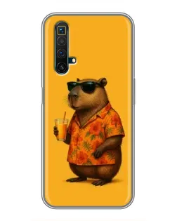 Чехол для Realme X50 с картинкой «Капибара на отдыхе» Чехол для Realme X50 с картинкой «Капибара на отдыхе»