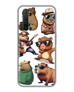 Чехол для Realme X50 с картинкой «Крутые капибары музыканты» Чехол для Realme X50 с картинкой «Крутые капибары музыканты»