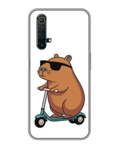 Чехол для Realme X50 с картинкой «Капибара на самокате» Чехол для Realme X50 с картинкой «Капибара на самокате»