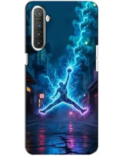 Чехол для Realme XT с картинкой «Jordan Gold Jumpman»