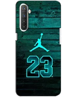 Чехол для Realme XT с картинкой «Jordan Cyan 23»
