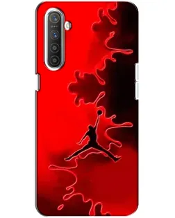 Чехол для Realme XT с картинкой «Jordan Red Smoke»