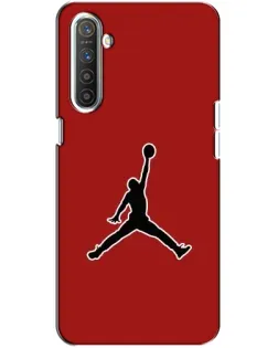 Чехол для Realme XT с картинкой «Jordan Red Back»