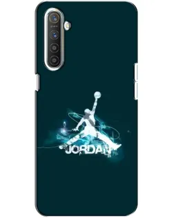 Чехол для Realme XT с картинкой «Jordan Blue Fire»