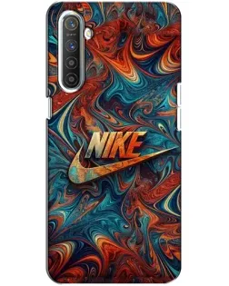 Чохол для Realme XT з картинкою «Nike в абстракції»