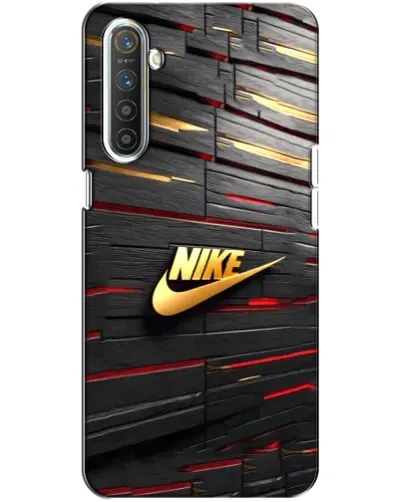Чохол для Realme XT з картинкою «Золотий Nike на металі» Чохол для Realme XT з картинкою «Золотий Nike на металі»