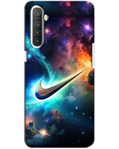 Чохол для Realme XT з картинкою «Космічний Nike Swoosh» Чохол для Realme XT з картинкою «Космічний Nike Swoosh»