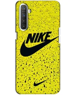 Чохол для Realme XT з картинкою «Жовтий текстурний Nike»