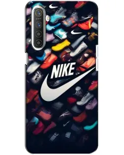 Чохол для Realme XT з картинкою «Колекція кросівок Nike»