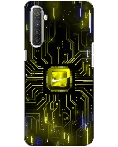 Чохол для Realme XT з картинкою «Nike — золота іскра» Чохол для Realme XT з картинкою «Nike — золота іскра»