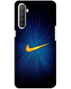 Чохол для Realme XT з картинкою «Синій пульс Nike»