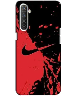 Чохол для Realme XT з картинкою «Червоні бризки Nike»