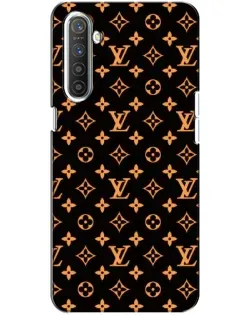 Чохол для Realme XT з картинкою «Золота монограма LV»