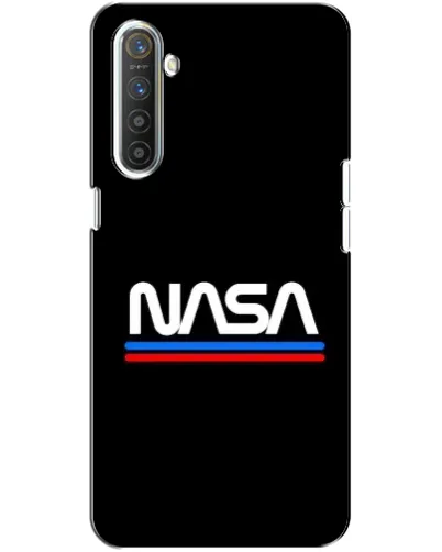 Чехол для Realme XT с картинкой «NASA — классика Red Blue»