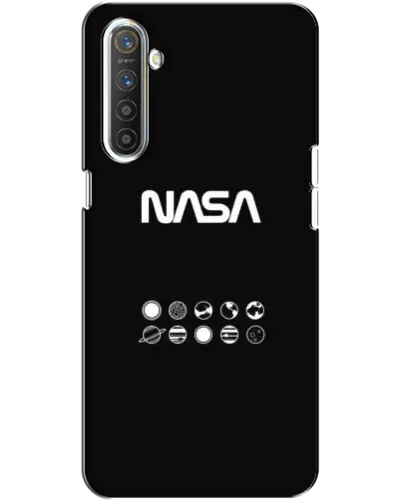 Чехол для Realme XT с картинкой «NASA — технический принт»