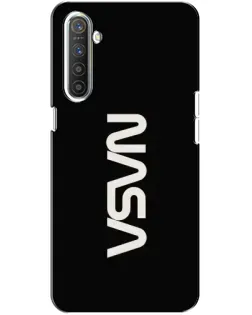 Чехол для Realme XT с картинкой «NASA — вертикальный логотип»