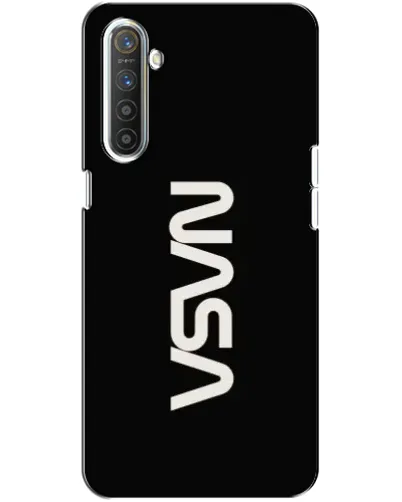 Чехол для Realme XT с картинкой «NASA — вертикальный логотип»