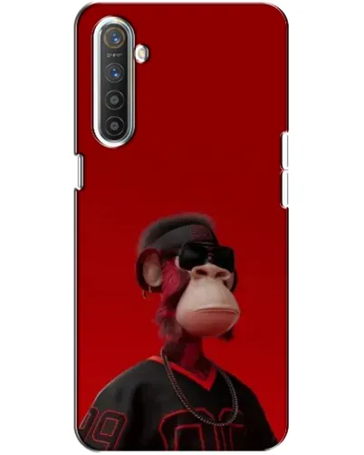 Чехол для Realme XT с картинкой «Bored Ape в красном»