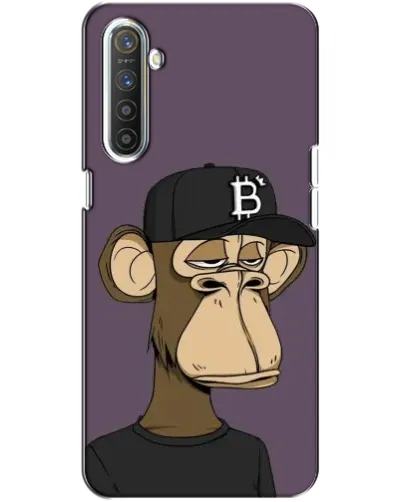 Чехол для Realme XT с картинкой «Bored Ape в кепке»