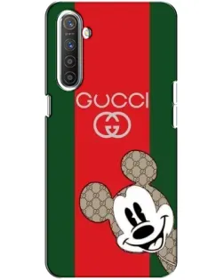 Чехол для Realme XT с картинкой «Gucci — полосы и Микки»