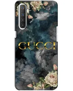 Чехол для Realme XT с картинкой «Абстрактные цветы Gucci»