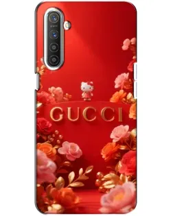 Чехол для Realme XT с картинкой «Gucci — золотой сад»