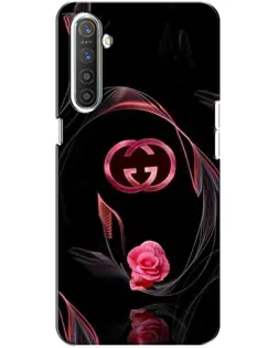 Чехол для Realme XT с картинкой «Gucci — неоновая роза»