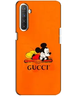 Чохол для Realme XT з картинкою «Міккі Маус Gucci — помаранч»