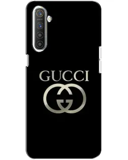Чохол для Realme XT з картинкою «Gucci — золото на чорному»