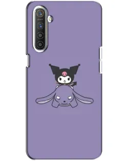 Чохол для Realme XT з картинкою «Kuromi на ліловому фоні»