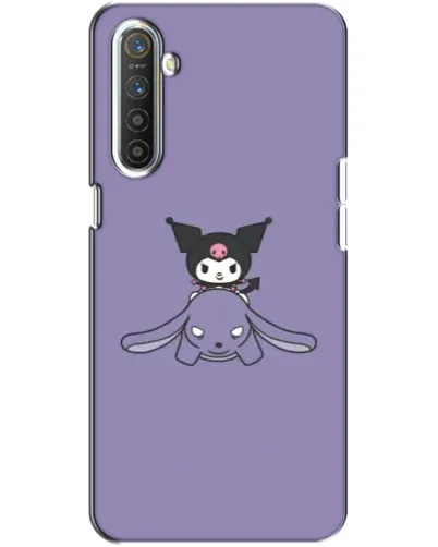 Чохол для Realme XT з картинкою «Kuromi на ліловому фоні»