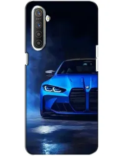 Чехол для Realme XT с картинкой «Голубая BMW M4»