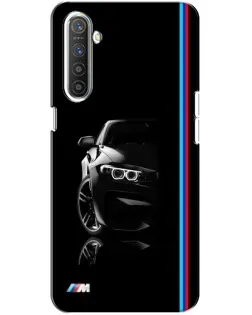 Чехол для Realme XT с картинкой «Силуэт BMW в темноте»