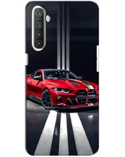 Чехол для Realme XT с картинкой «Красная BMW на дороге»