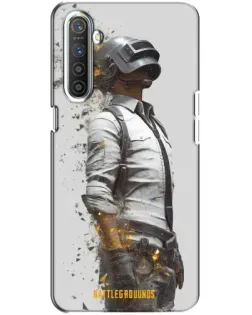 Чохол для Realme XT з картинкою «PUBG — боєць у пилу»