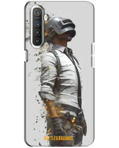 Чохол для Realme XT з картинкою «PUBG — боєць у пилу»