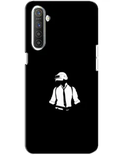 Чохол для Realme XT з картинкою «PUBG — білий шолом»