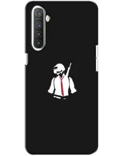 Чохол для Realme XT з картинкою «PUBG — силует воїна»