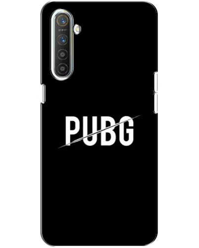 Чохол для Realme XT з картинкою «PUBG — білий логотип»
