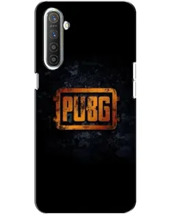 Чохол для Realme XT з картинкою «PUBG — золотий логотип»