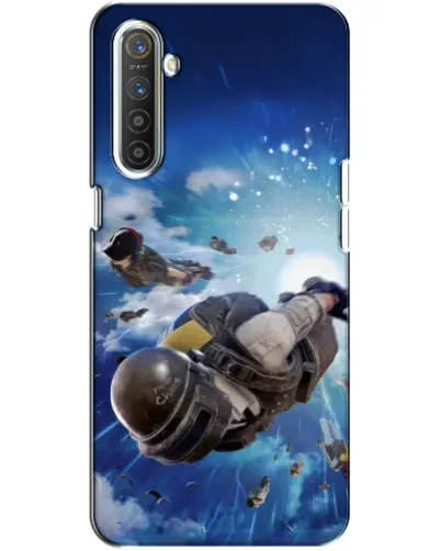 Чохол для Realme XT з картинкою «Десант PUBG — стрибок»
