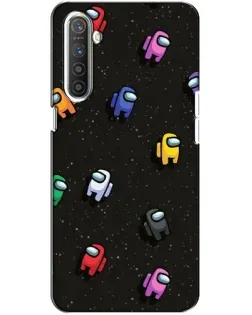 Чохол для Realme XT з картинкою «Космічний патерн Among Us»