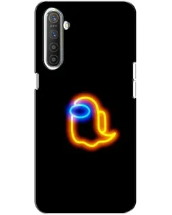 Чохол для Realme XT з картинкою «Among Us неонове сяйво»