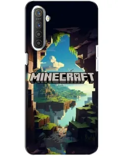 Чохол для Realme XT з картинкою «Печера Майнкрафт»