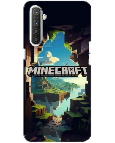 Чохол для Realme XT з картинкою «Печера Майнкрафт»