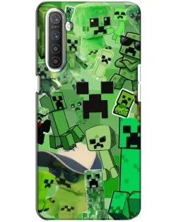 Чохол для Realme XT з картинкою «Кріпери Minecraft»